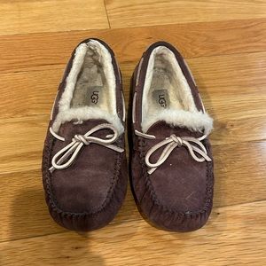 Purple UGG slippers